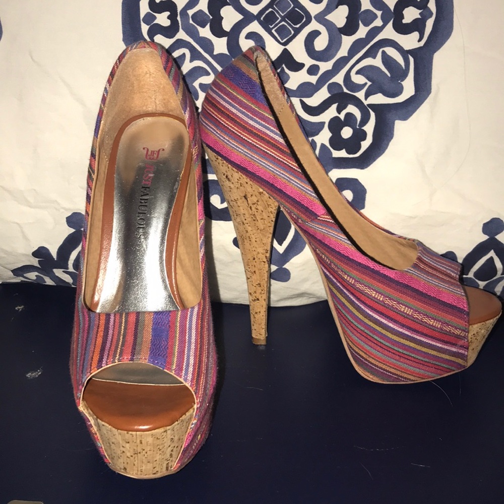 Colorful Platform Heels